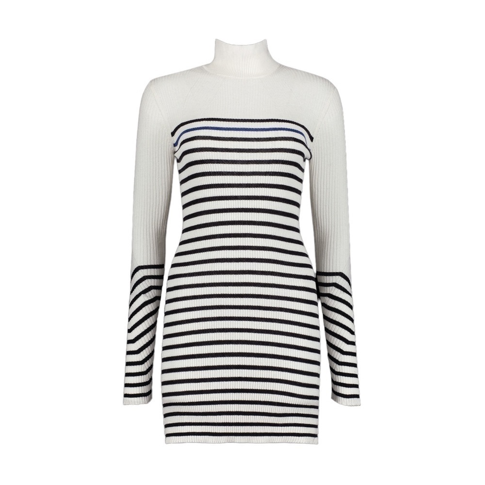 NWT Rag & Bone Kate Turtleneck Sweater  Dress Cashmere Blend Striped Long sleeve - Picture 14 of 16